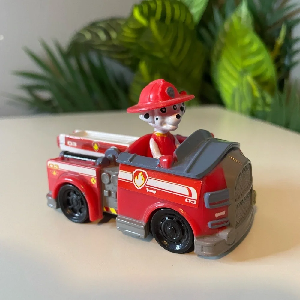 🔥 Paw Patrol Marshall - Firetruck Toy- Red Fire Rescue Vehicle Kids Trucks